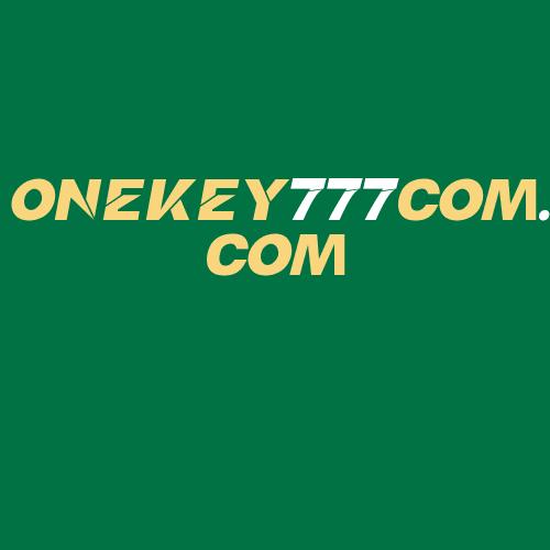 Logo da ONEKEY777COM